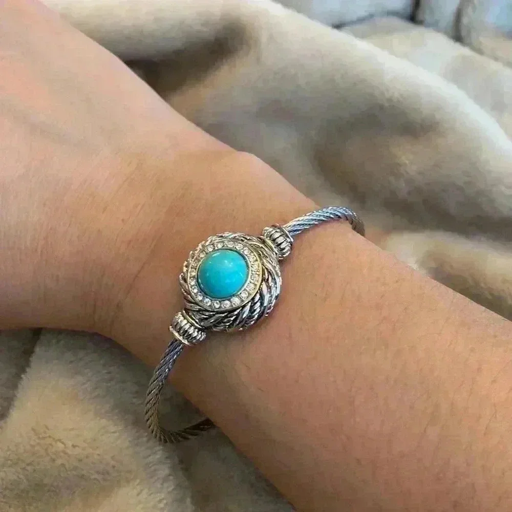 Turquoise designer bracelet